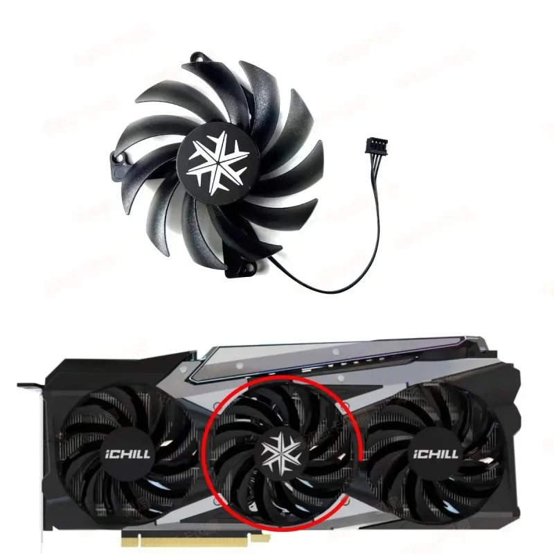 CHEN New FOR Innosilicon RTX 3080, 3080ti, 3090 iCHILL X3 Ice Dragon Graphics Card Universal Fan~~ view 6