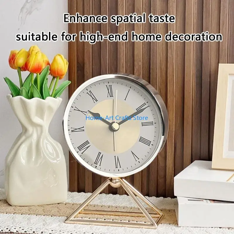 Y3NA Quartzs Alarm Clock Mechanism Insert 3.5Inch Diameter Roman Numberals Round Watch Face Insert for Clock Enthusiasts