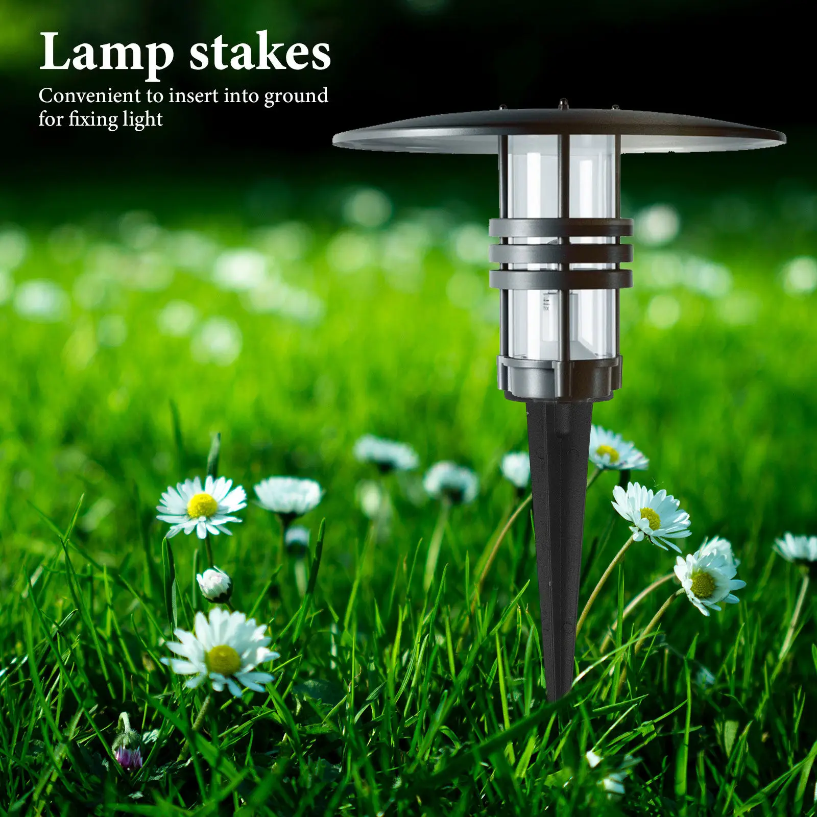 6pcs Ground Stakes Aluminum Alloy Replacement Parts for Outdoor Garden Yard Light Fixing Accessories Durable Metal Pegs