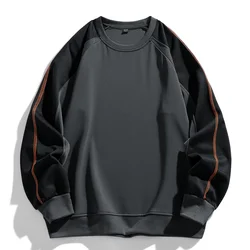 TFETTERS Brand 2026 Sweatshirts for Male Long Sleeve Loose O Neck Fashion Casual Pullover Man Motion Oversize Winter Clothing