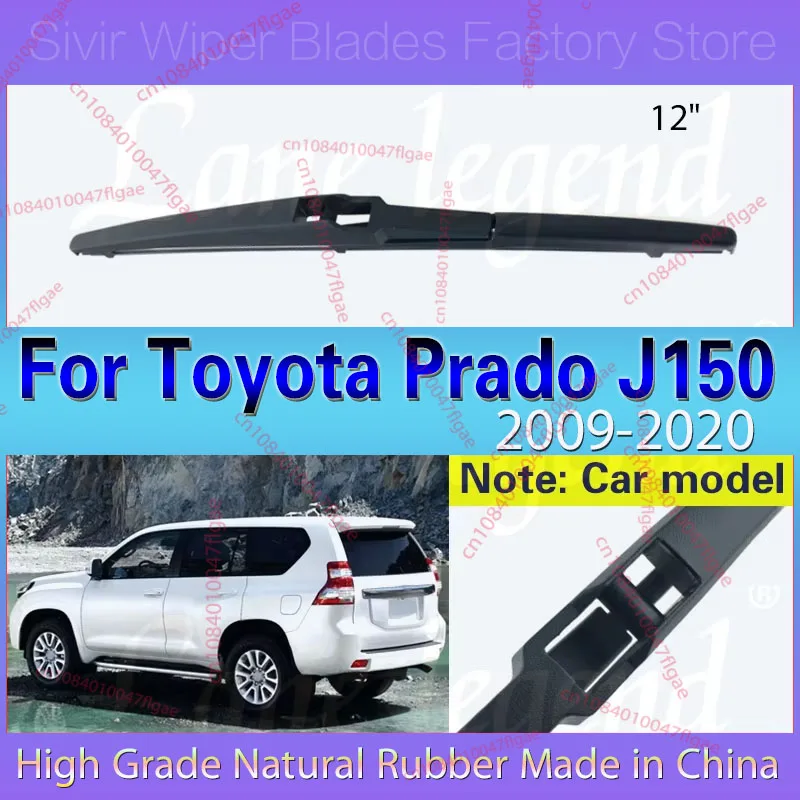 

12" Rear Windshield Windscreen Window Wiper Blade For Toyota Prado J150 J 150 2009-2020 Car Accessories 2015 2016 2017 2018 2019