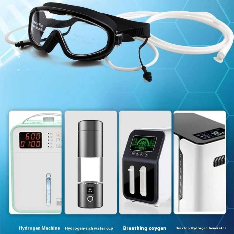 Hydrogen Eyeglasses，Hydrogen Tube Suction Eye Mask Anti-fog，For Hydrogen Inhalation Machine and Water Filter
