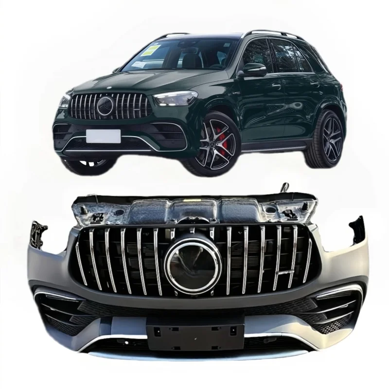 GLE53 Upgraded GLE63 W167 Auto Parts Used Original Front Bumper Assembly Screw-On Universal Fitment