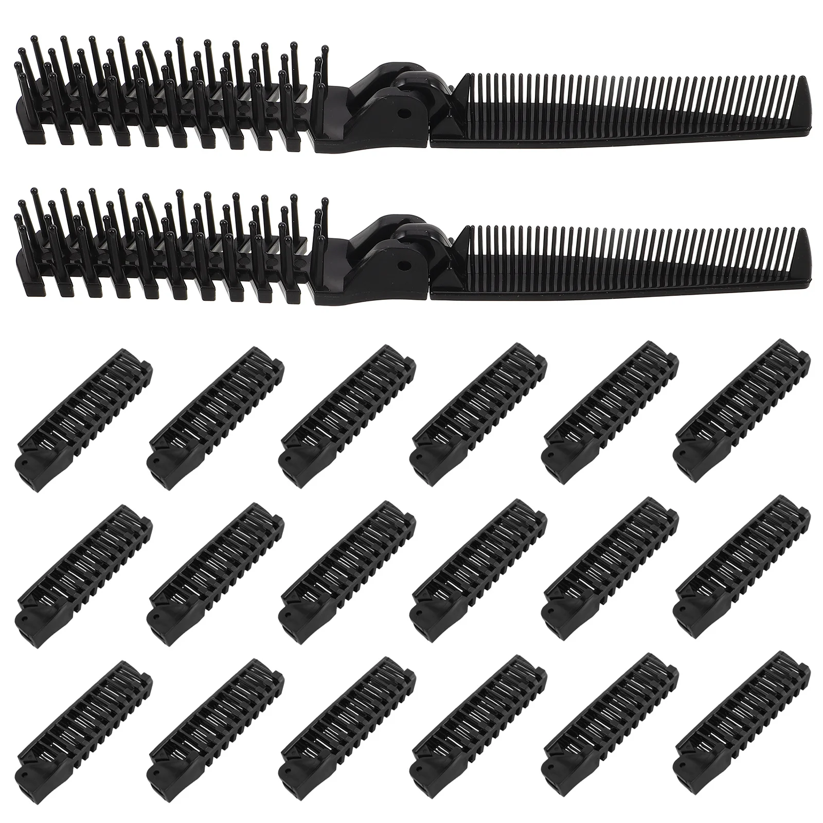 

20 шт., дорожная расческа, складной дизайн, зубы с бисером, гладкое мастерство, легкий вес для сумки, кошелька, идеально подходит для укладки в дороге