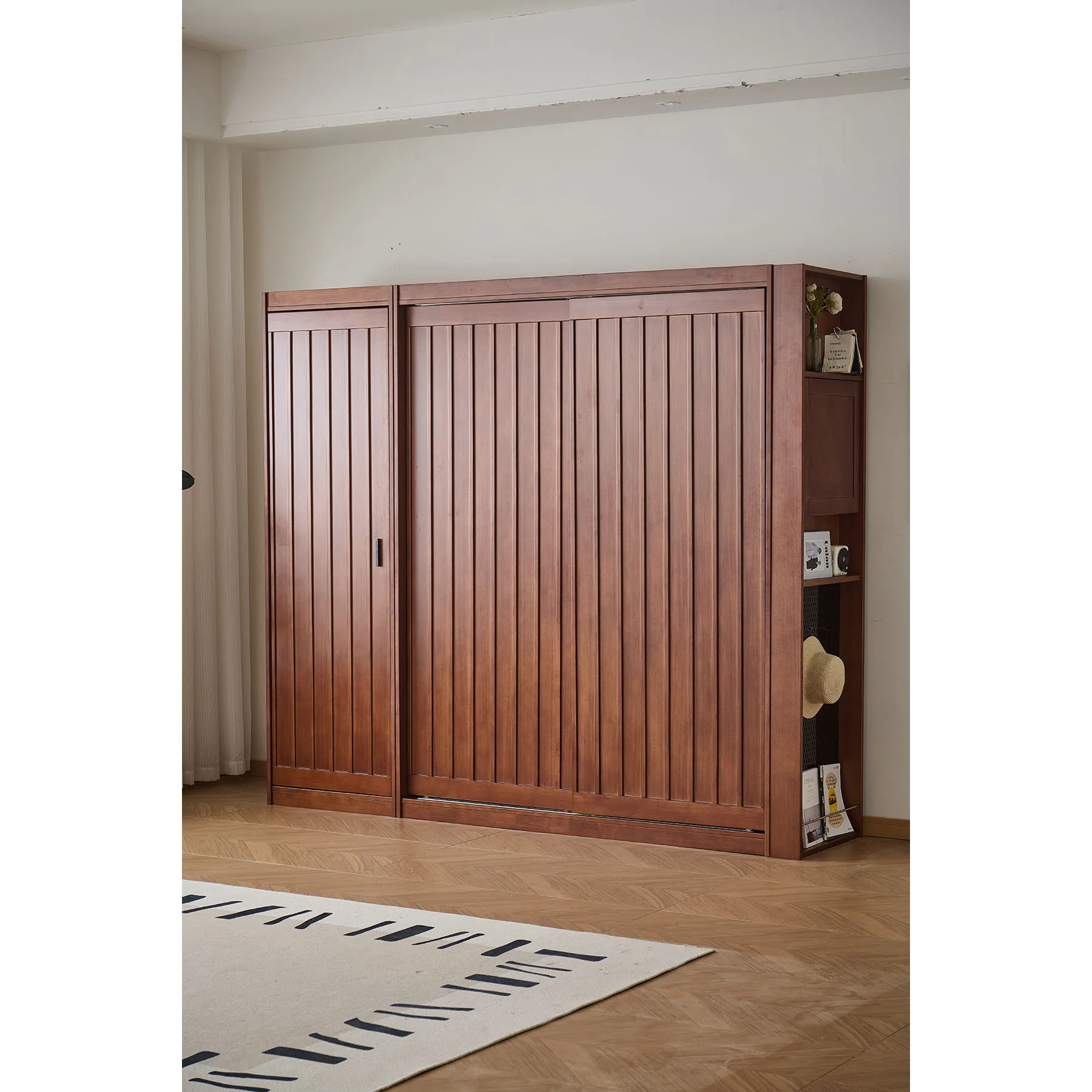 Bed Frame Solid Wood Bedroom Sturdy Durable Ample Storage Easy Assembly Stable Construction