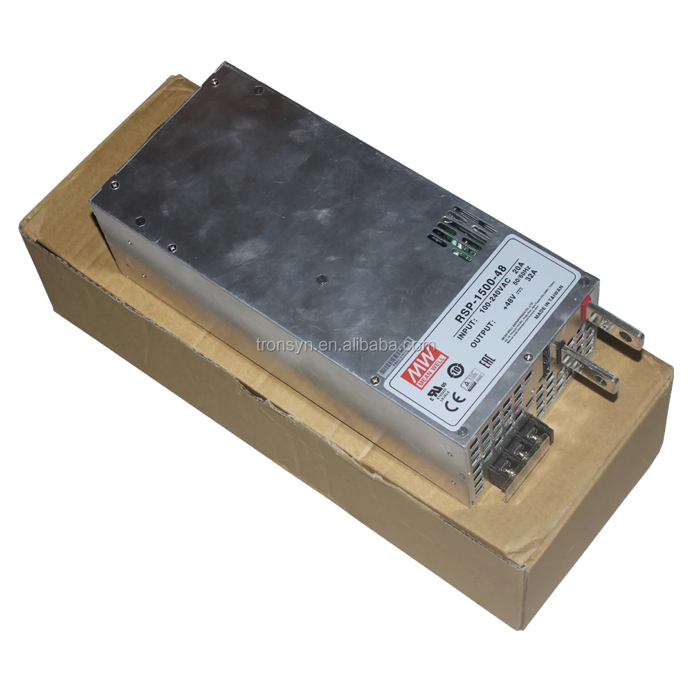 Meanwell Authorization RSP-1500-12 Single Output Power Supply With PFC And DC Step Up Wenzhou Transformer 12V To 220V Parts