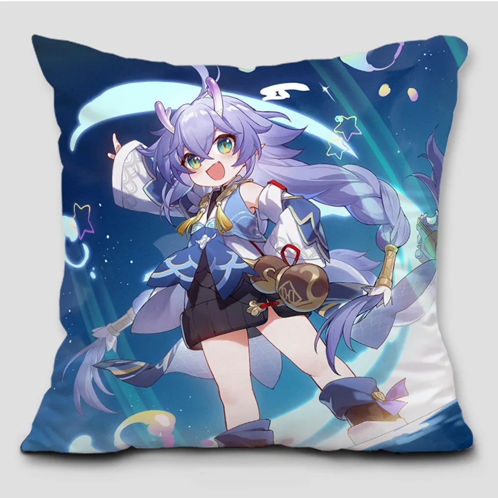 Anime Honkai Star Rail Pillowcase Cosplay Cute Comic Print Cushion Cover Cartoon Cute Living Room Decoration body pillow cover