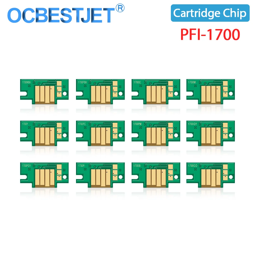 PFI-1700 PFI 1700 ARC Chip For Canon imagePROGRAF PRO 2000 4000 6000 6100 4000S 6000S Printer Ink Cartridges Chip