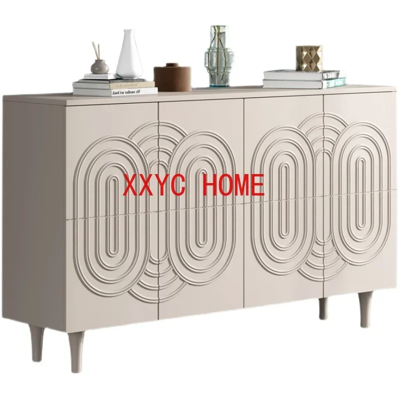 

Silk Style Solid Wood Shoe Cabinet Simple Modern Entrance Cabinet Nordic Style