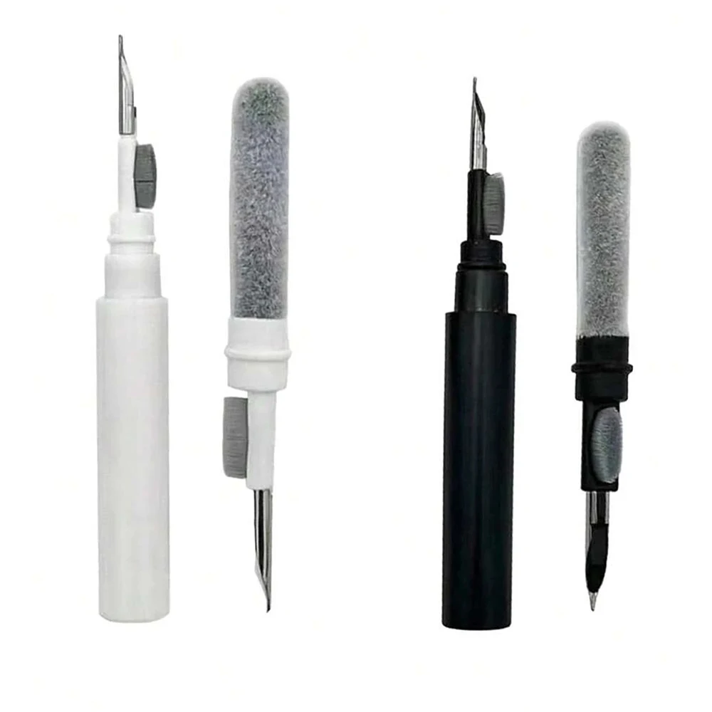 Stylo de nettoyage portable pour écouteurs, brosse de nettoyage pour écouteurs Bluetooth, kit de nettoyage pour AirPods, outil de suppression du cérumen, pour la poussière des écouteurs et des haut-parleurs