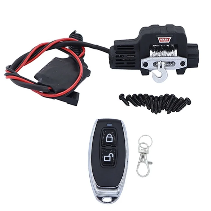 Mini verricello per auto RC e telecomando per accessori per parti di aggiornamento per auto cingolate TRX4M 1/18 RC