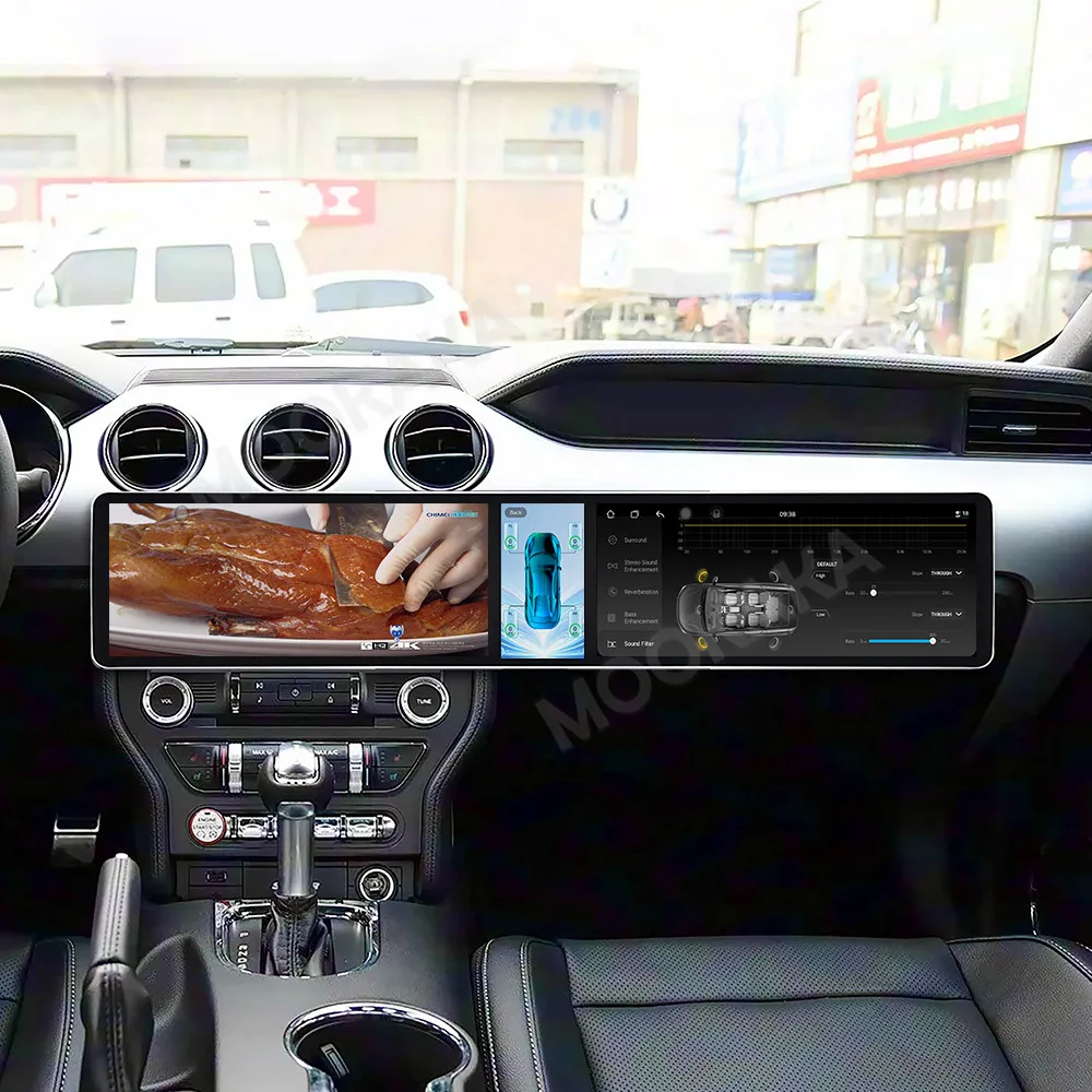 Double 12.3 Inch Screen Car Radio For Ford Mustang 2015–2019 Android GPS Navigation Multimedia Video Stereo Receiver Head Unit