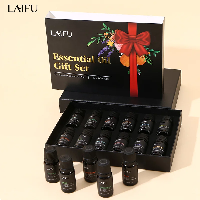 

Customizable Aromatherapy Essential Oil Kit for Relaxation, Stress Relief, Wellness, Long-Lasting Air Freshener & Deodorant for