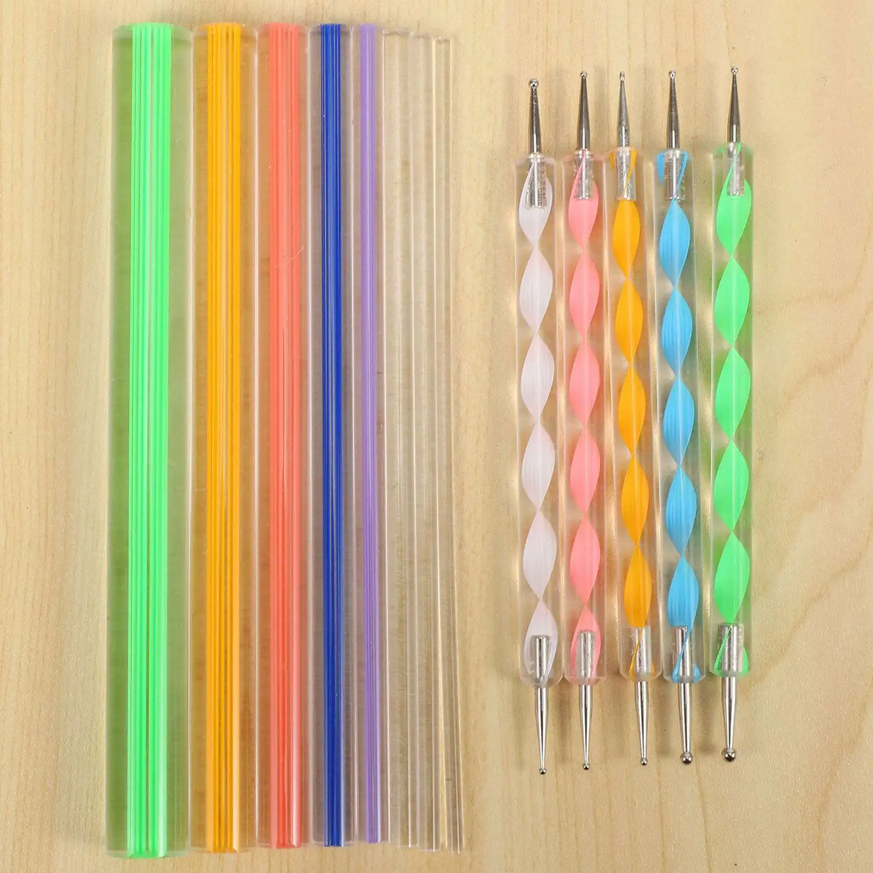 Pro Mandala Dotting Tools Set For Painting Rocks,Painting Rocks Dot Kit,Acrylic Stick,Point Drill Tool,Stencil DIY Wall Art