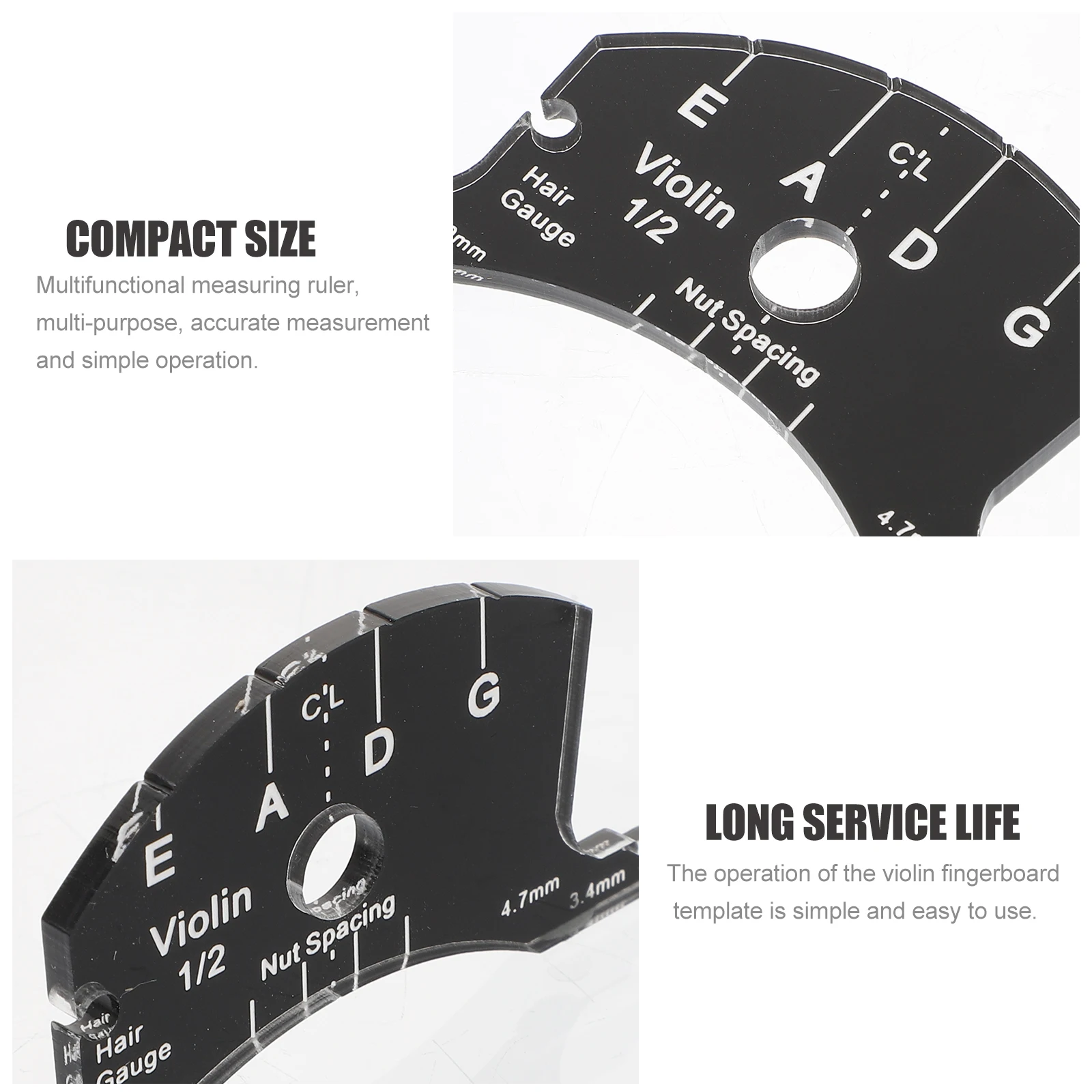 

1pc Violin Bridge Template Multifunctional Measurement Tool String Height Ruler Piano Pillow Width Chord Distance Professional