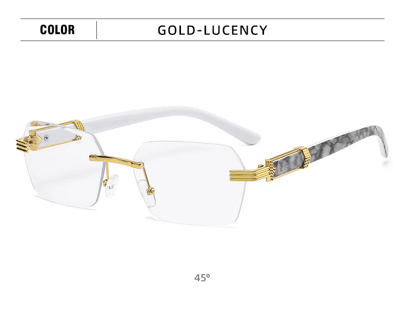 Rahmenlose randlose Sonnenbrille im neuen Stil für Damen, modisch und trendig, mit Ozean-Gläsern mit Farbverlauf 1326 – Detail 12