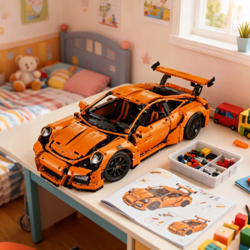 

Bricks Car Toy Boys Christmas Gift Kids Constructor Model Building Blocks very suitable for giving educational toy to children