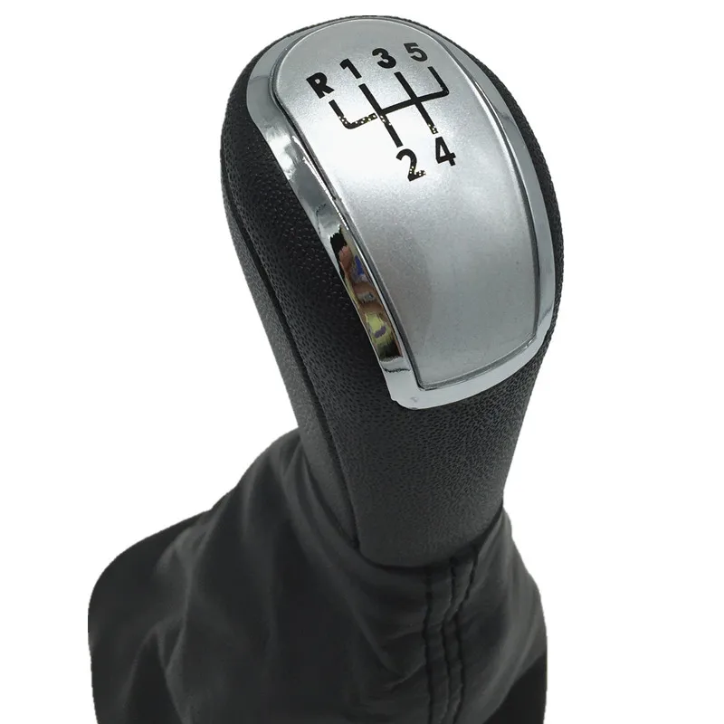 5 Speed Car Styling Gear Shift Knob Gaiter Boot Cover Case Collar Lever Shifter Pen For Skoda Fabia MK1 2000-2008