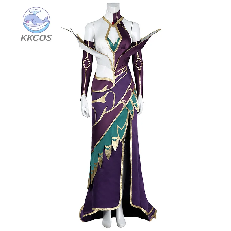 

Game LOL The Fallen Morgana Cosplay Costumes Fancy Party Suit Gothic Red Outfits Halloween Carnival Uniforms KKCos