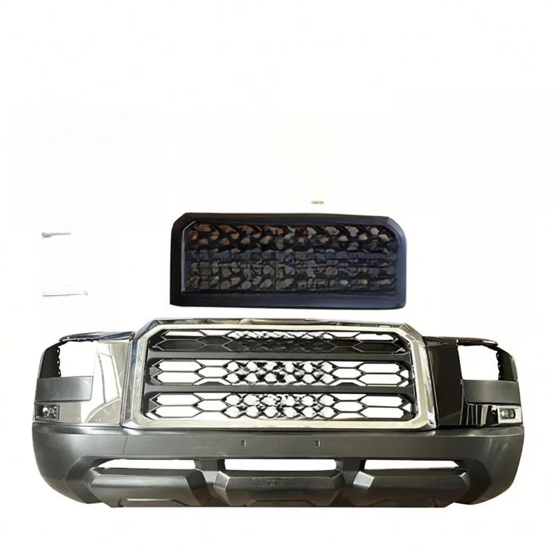 High Quality 4X4 Offroad Pickup Facelift Upgrade Front Bumper Body Kit With LED Light Exterior Modified Accessories