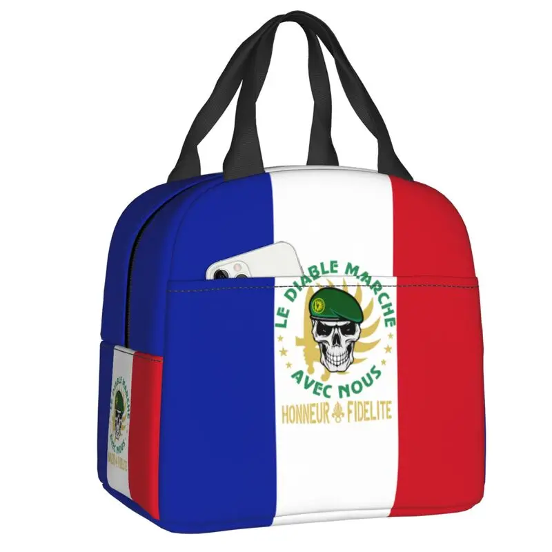 Legion Etrangere Foreign Legion Insulated Lunch Bag for French Army France Military Cooler Thermal Lunch Box Beach Camping