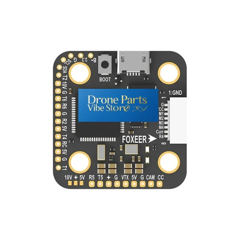 DronePNewest Foxeer F722 V4 Dual BEC 5V/10V HV 4-8S Mini Flight Controller 20X20mm For X8 HD/HDZero/VISTA VTXFPV Racing Drone