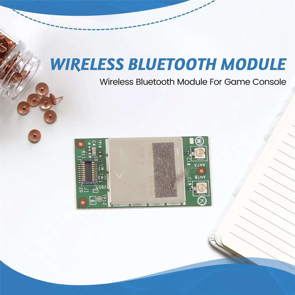 Módulo Bluetooth sem fio para Wii U Game Console WII U, PCB Board, Reparação Acessórios