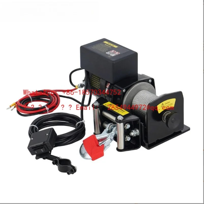 L    12v/24v2000lb ATV Winch, DC Winch