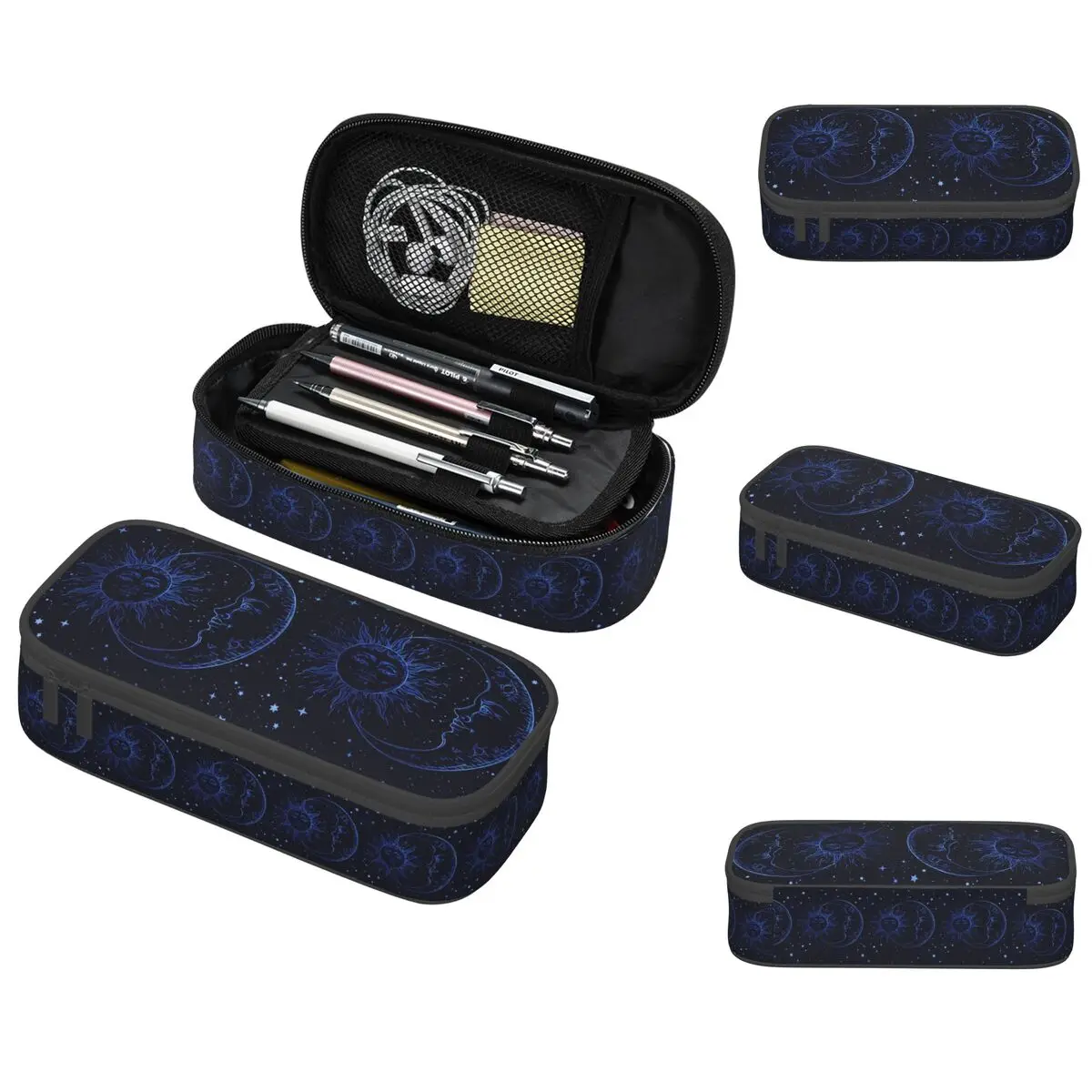 Celestial Mystic Esoteric Magic Sun Moon Pencil Case for Boy Girl Gifts Pen Box Pencil Bag Stationery Supplies Pen Holder Bag