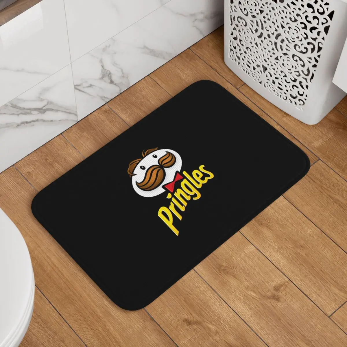 Alfombra de entrada con estampado de Pringles, alfombra para raspar arena, alfombra para cocina, entrada, hogar, sala de estar, tapete para pies