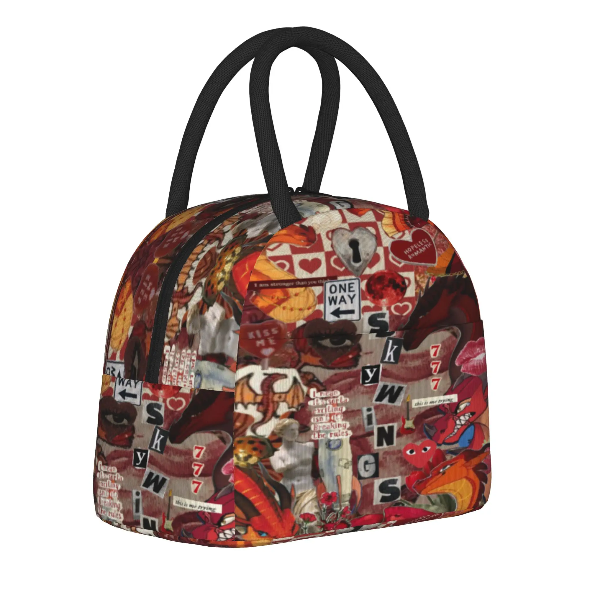 Insulated Lunch Tote Bag Wing Of Fire dragon Merch  Lunch Food Box INS Trendy Cooler Thermal Lunch Box For Picnic