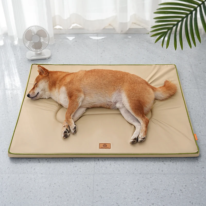 Winter-Hundekisten-Pad-Bett für mittelgroße und große Hunde, waschbare Zwingermatte zum gemütlichen Schlafen, weiches, flauschiges Hundebett für drinnen und draußen – Detail 5