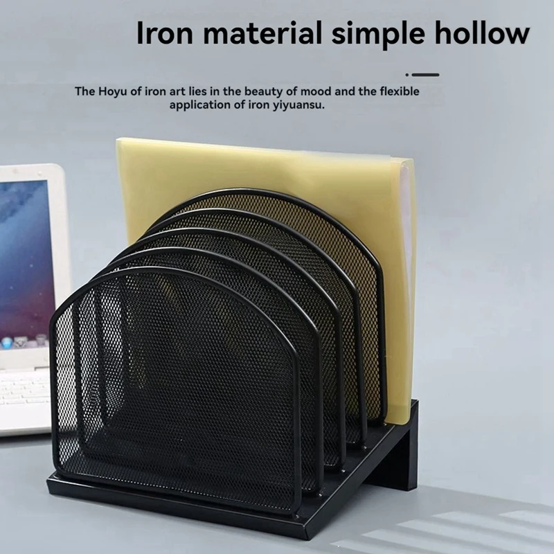 مجلد ملف عمودي عمودي للمكتب والفصول الدراسية ، منظم مكتب مع دعم 5 أقسام