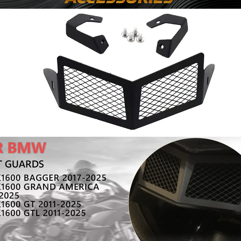 

K1600GT K1600GTL K1600 GT For BMW K1600 GTL K 1600 GT 1600GT K 1600 GTL Motorcycle Radiator Grille Guard Grill Protection Cover
