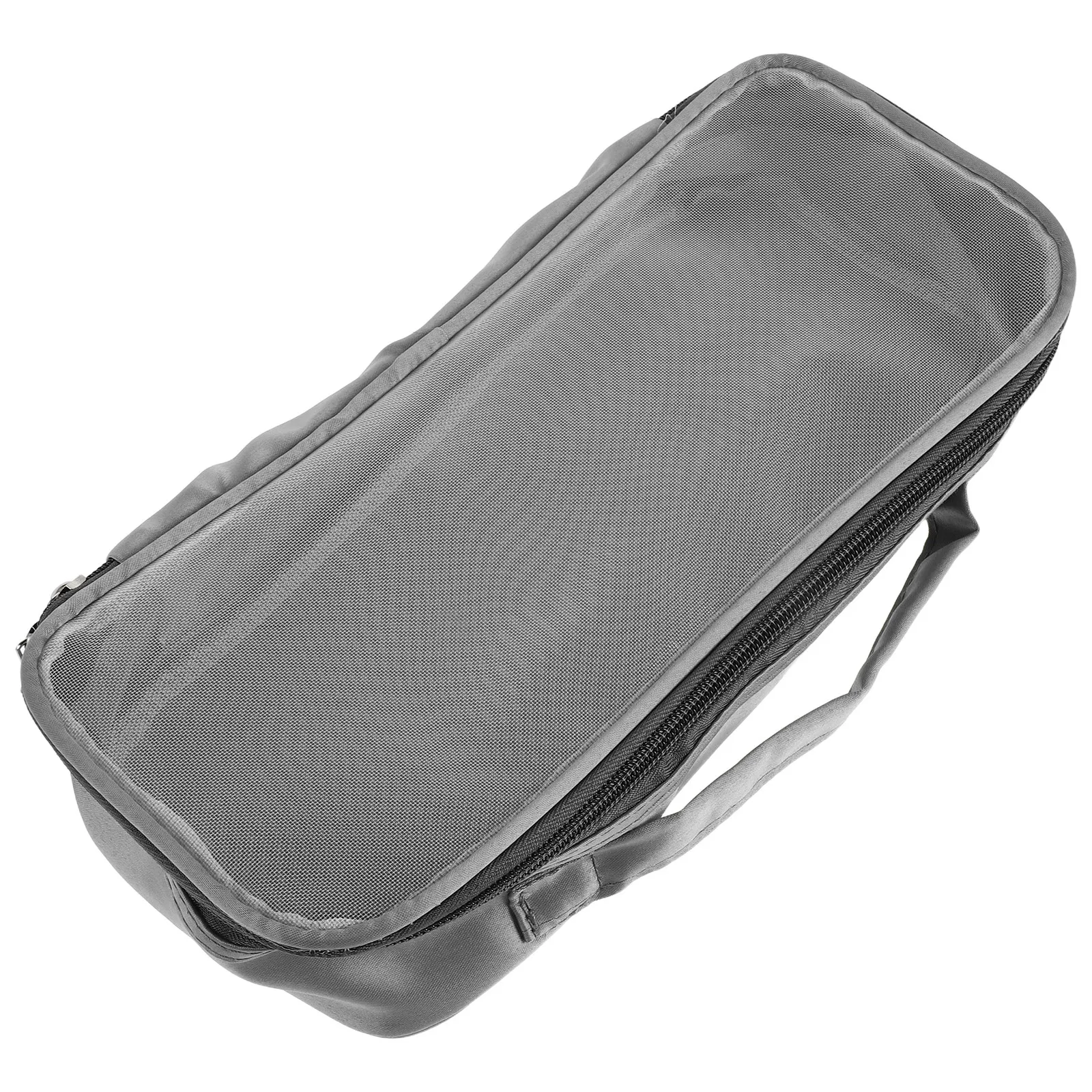 Hair Tools Travel Bag Pink Foldable Curling Iron Storage Case Portable Hair Dryer Organizer Breathable Window Travel Pouch