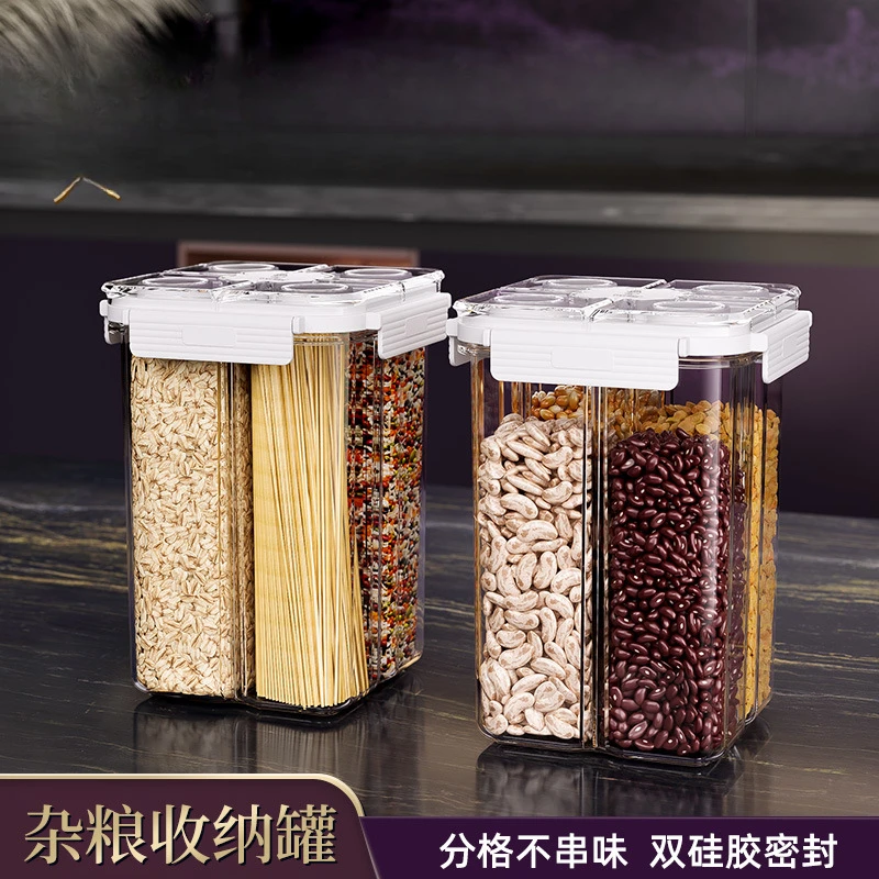 Airtight Plastic Cereal Storage Container Set Kitchen Air Tight Dry Food Storage Container