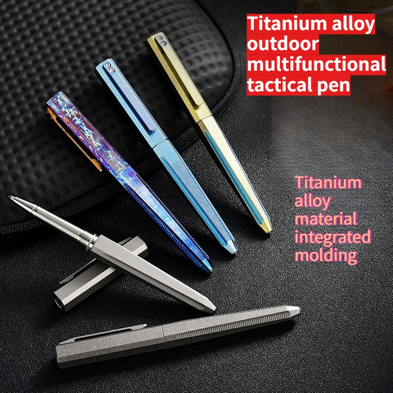

Titanium Alloy Outdoor Multifunctional Tool Pen Portable Camping and Hiking Survival EDC Creative Tool Accessories