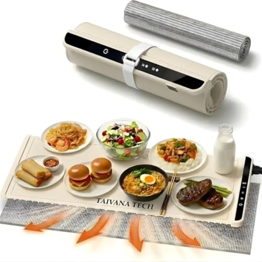 

Warming Mat for Food with Heat Resistant Pad Extra Large 36×15 Electric Food Warmers for Parties Buffets 3 Temp Settings 140°F-