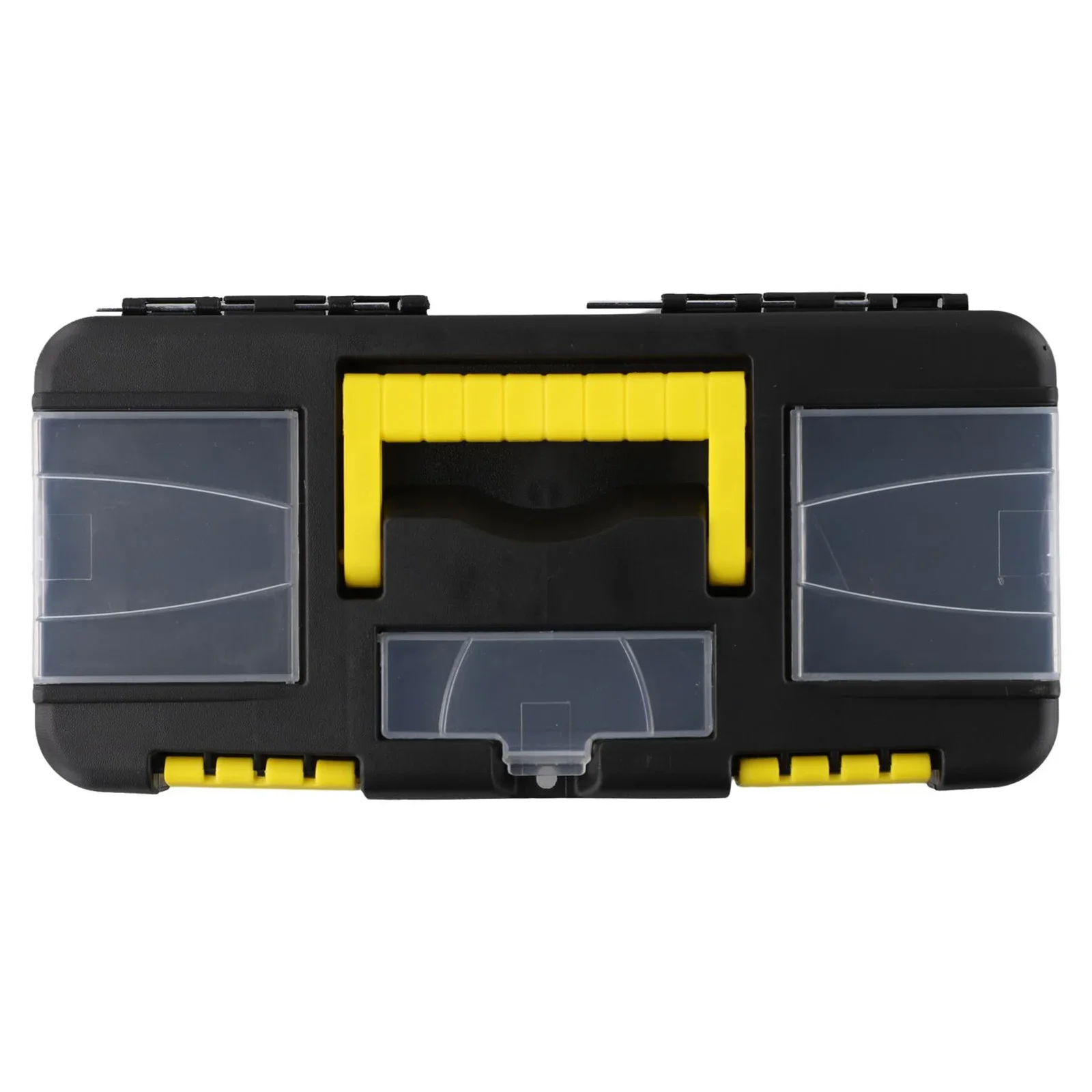 High Quality 10-Inch Two-Layer Plastic Toolbox Mini Multi-Functional Accessories Box Black Tools Packaging Case