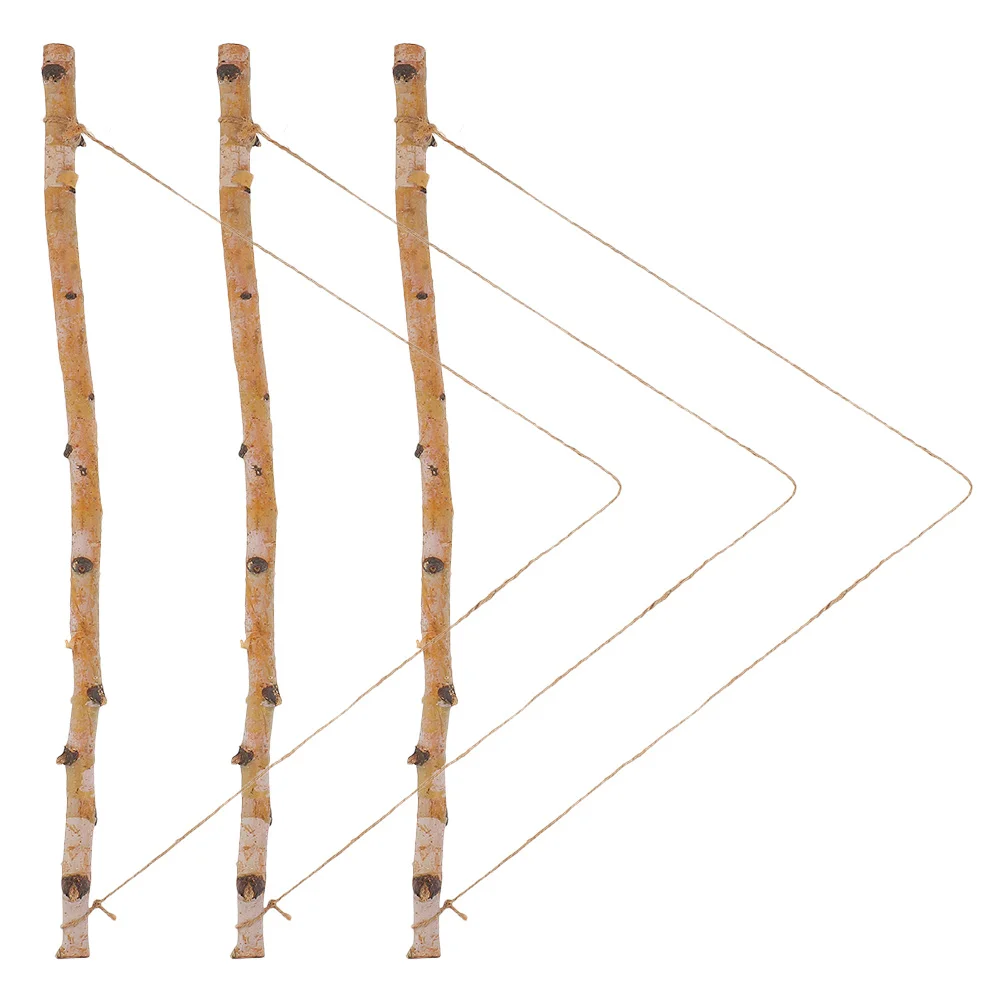 

3Pcs Farmhouse Wall Hanging Decor Natural Wood Stick Rustic Log for Living Room Bedroom Dining Room Decorative Home Wall Art