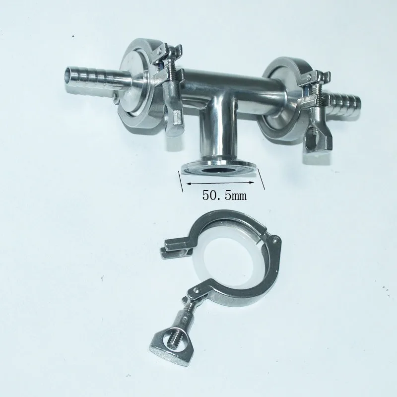 Stainless Steel Three Way Check Valve Assembly Liquid Filling Machine One Way Valve Pipe Fitting