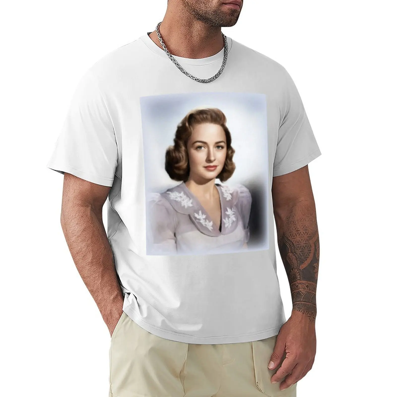 Donna Reed, Actress T-Shirt hippie clothes Short sleeve tee shirts graphic tees men clothing