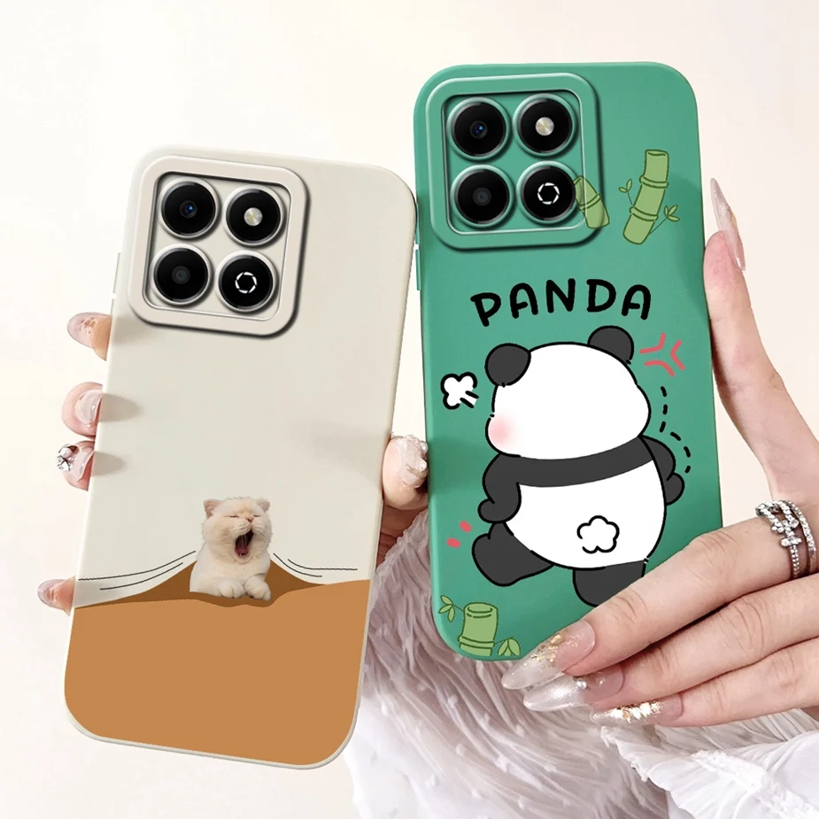 For Honor X6b Case JDY-LX1 Cute Panda Cartoon Cover Shockproof Phone Case For Honor X6a X 6b HonorX6a HonorX6b Soft Fundas Coque