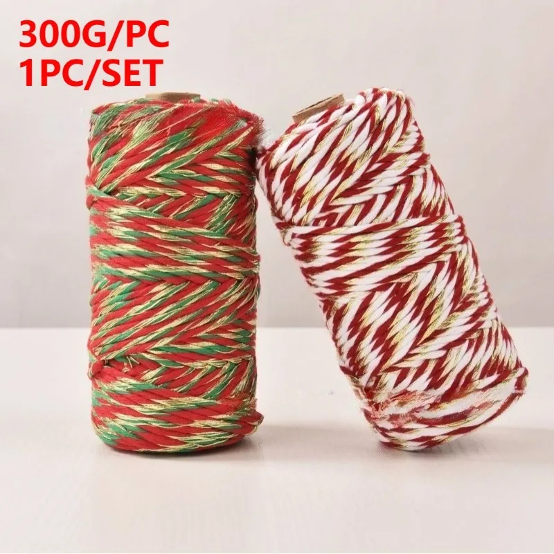 

300 г 1 шт. 3 мм золотая нить тканая веревка рождественская нить для изготовления DIY украшения вечеринки Рождественский подарок упаковка нить сумка одеяло