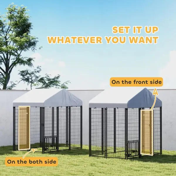 Comfortable and safe kennel with premium pet doors and pens