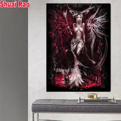Fairy 5d Diy Diamant Schilderij Nieuwe, 5d Diamant Mozaïek Volledige Vierkante Ronde Diamant Borduurwerk Kruissteek Vrouw 2022 Gift,