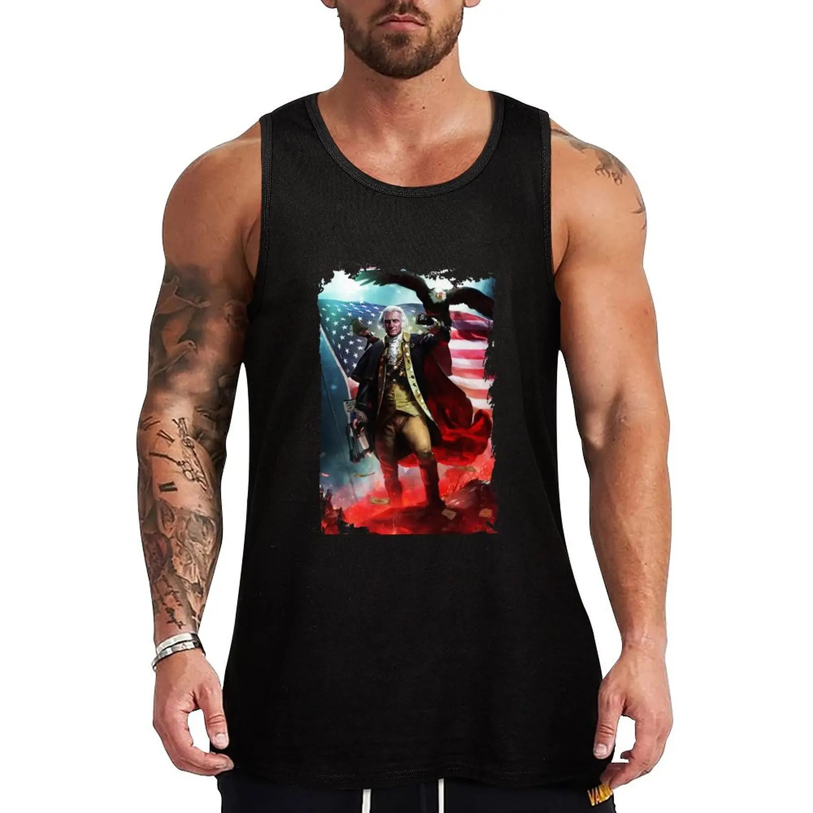 george washington- 4th Tank Top cool things Men's vest sexy clothes men