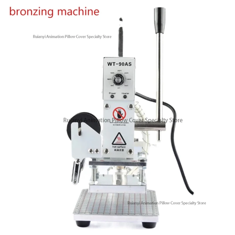 

Hot Foil Stamping Machine Manual Digital Heat Press Machine PVC Leather Wood Logo Embossing Bronzing Machine