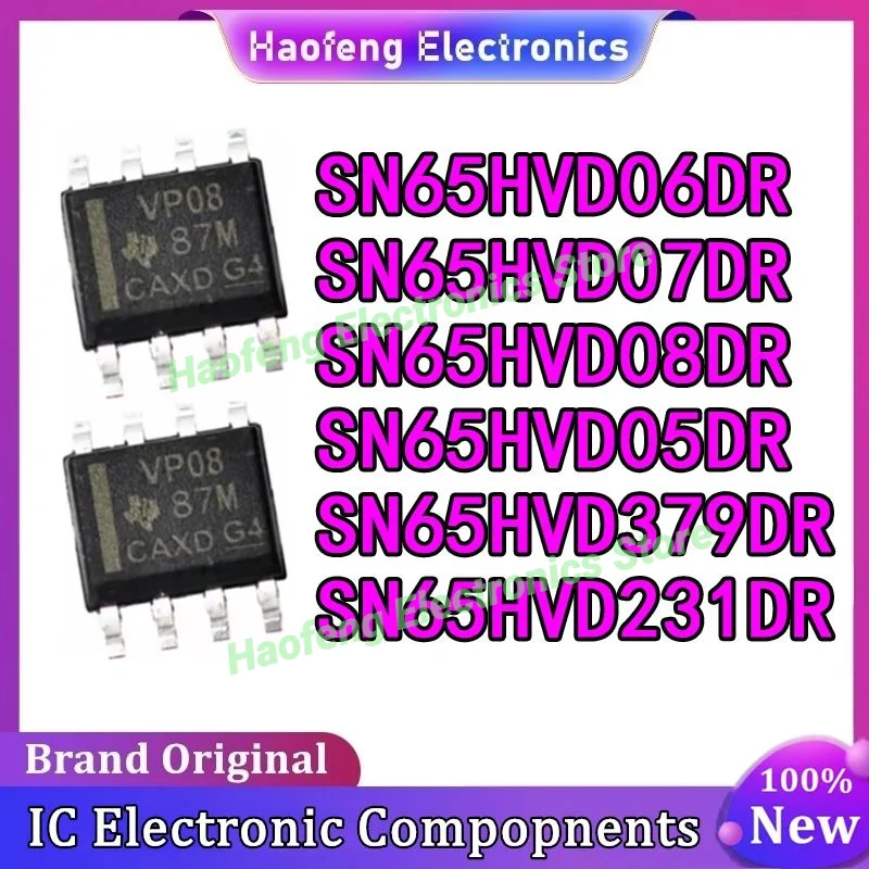 SN65HVD231DR SN65HVD379DR SN65HVD05DR SN65HVD06DR SN65HVD07DR SN65HVD08DR SN65HVD SN65 SN IC SLEEP MODE in Stock