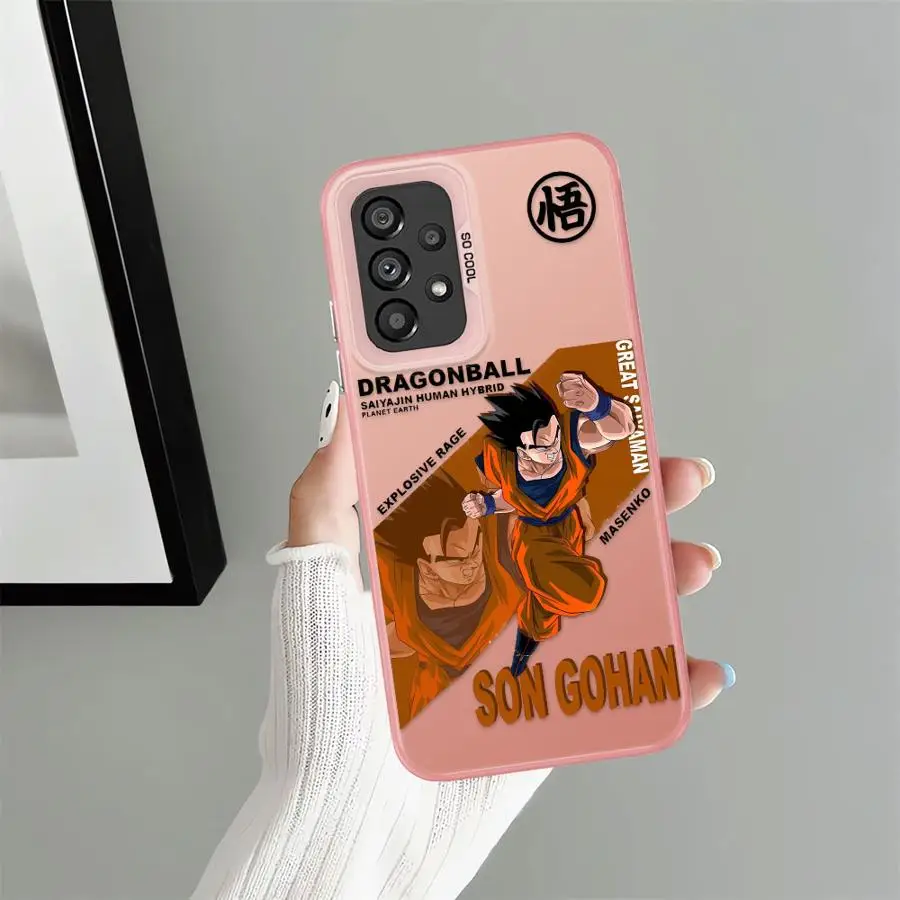 حافظة لهاتف سامسونج جالاكسي A15 A13 A25 A32 A14 A16 A34 A12 A24 A23 A17 غطاء ناعم اليابان لعبة دراغون بول سون جوهان جوكو